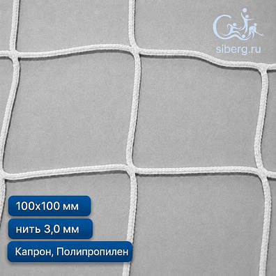 Антидроновая сетка для зданий 100х100 мм 3 мм белая (Капрон, Полипропилен)
